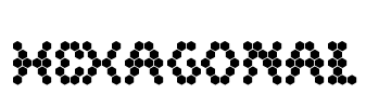 HEXAGONAL Font Image