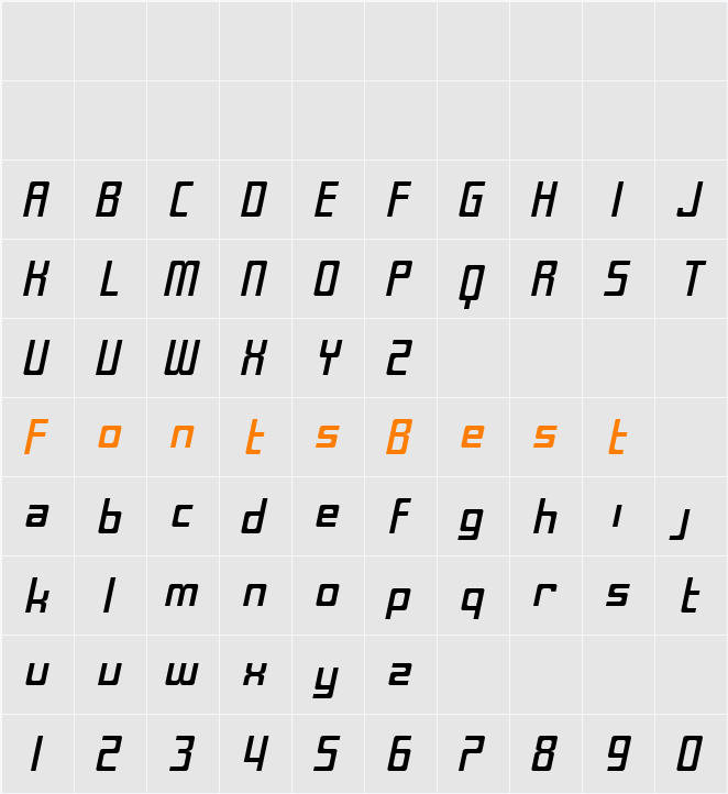 SF Laundromatic Extended Character Map
