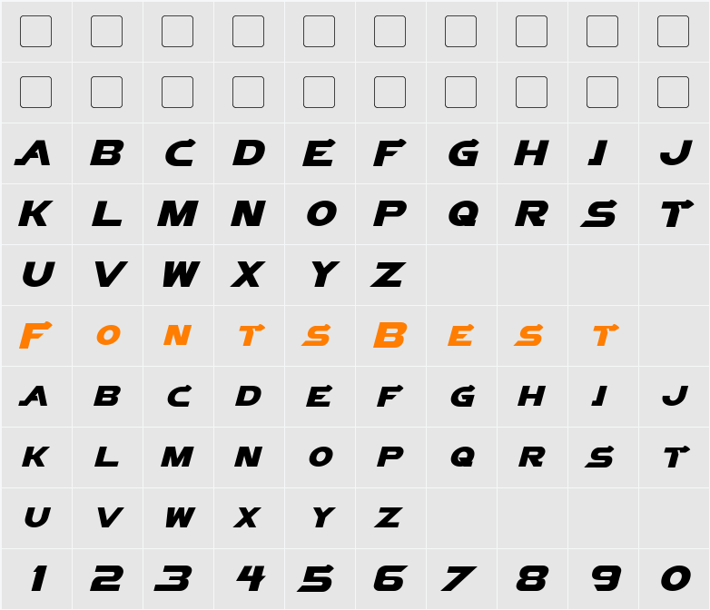 Vector Sigma Character Map