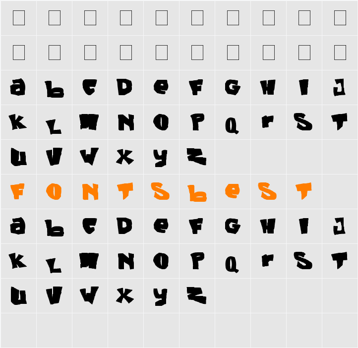 Green Days Character Map