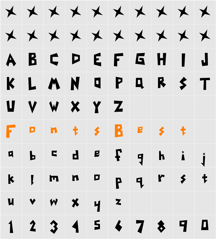 Yoinks Character Map