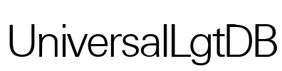 UniversalLgtDB Font Image