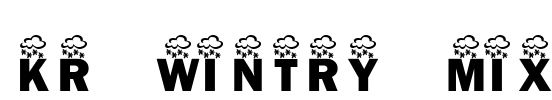KR Wintry Mix Font Image