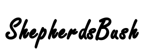 ShepherdsBush Font Image