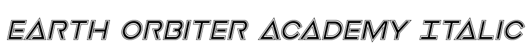 Earth Orbiter Academy Italic