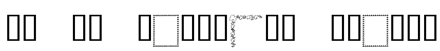 KR St Patricks Frames Font Image