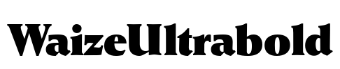 WaizeUltrabold Font Image