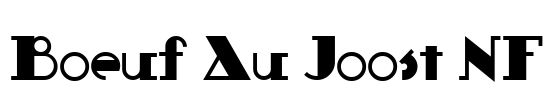 Boeuf Au Joost NF Font Image