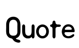 Quote Font Image