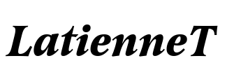 LatienneT Font Image