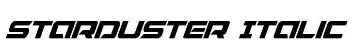 Starduster Italic Font Image