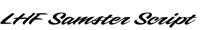LHF Samster Script Font Image
