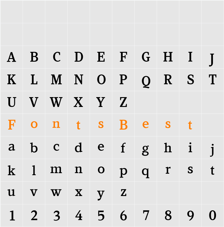 Kandal Character Map