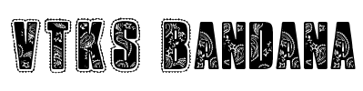 VTKS Bandana Font Image