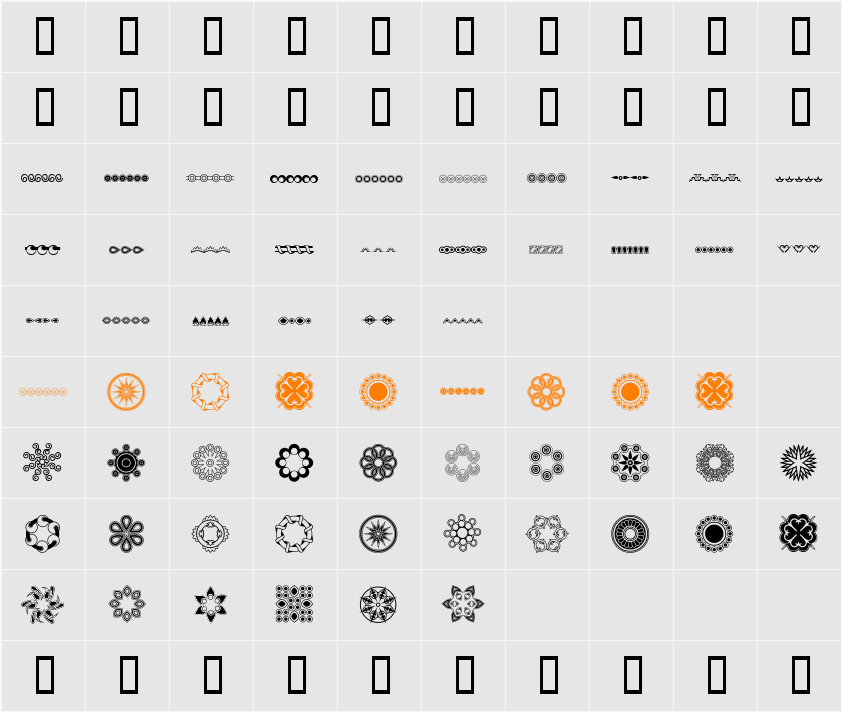 whirlygigs Character Map