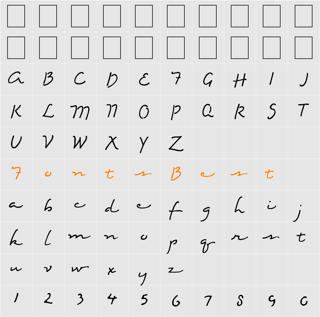 Eight Fifteen Character Map