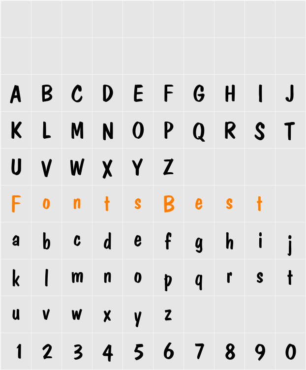 TinaBecker Character Map
