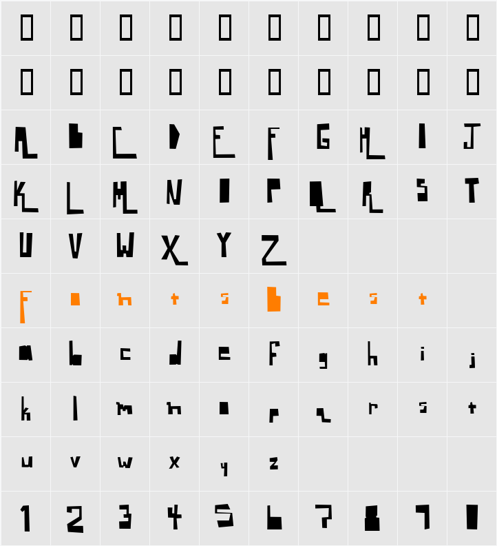 Sixty Percent Less Sassmouth Character Map