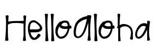 HelloAloha Font Image