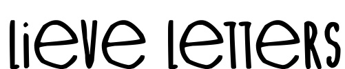 Lieve Letters Font Image