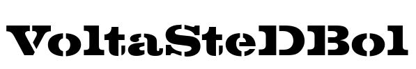 VoltaSteDBol Font Image