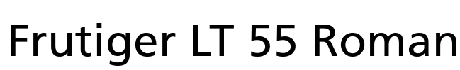 Frutiger LT 55 Roman