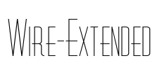 Wire-Extended Font Image