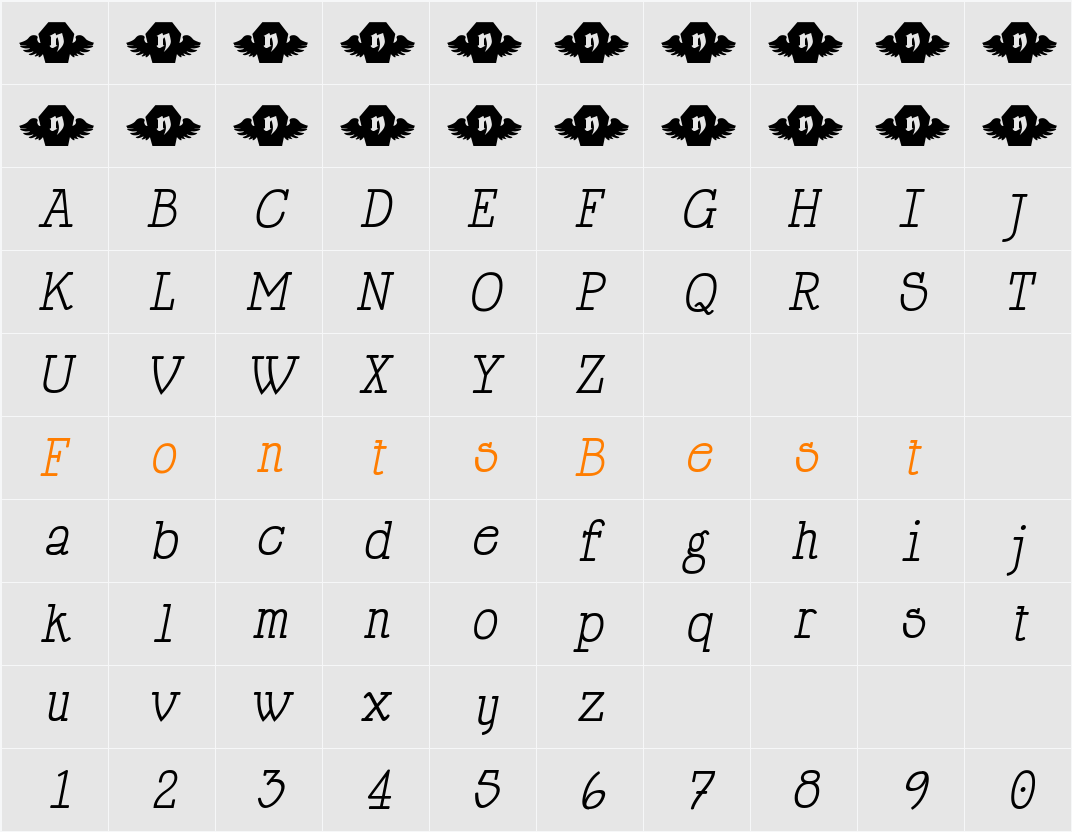 HappyPhantom Character Map