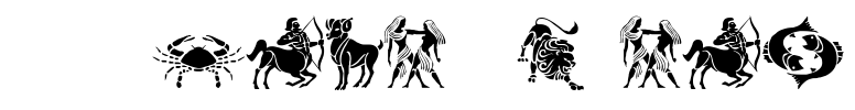 SLZodiacStencils Font Image