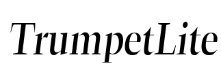 TrumpetLite Font Image