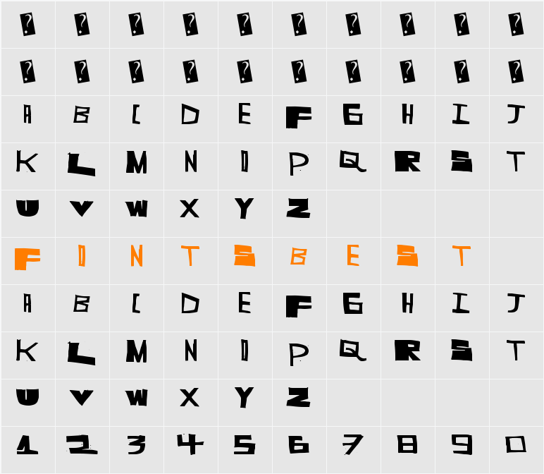 SuperCut Character Map