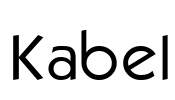 Kabel Font Image