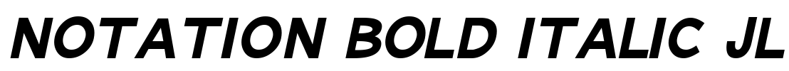 Notation Bold Italic JL