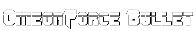 OmegaForce Bullet Font Image