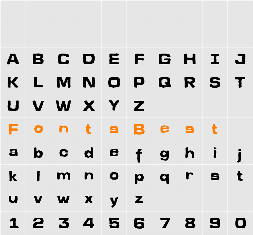 a_LineaSansBrk Character Map
