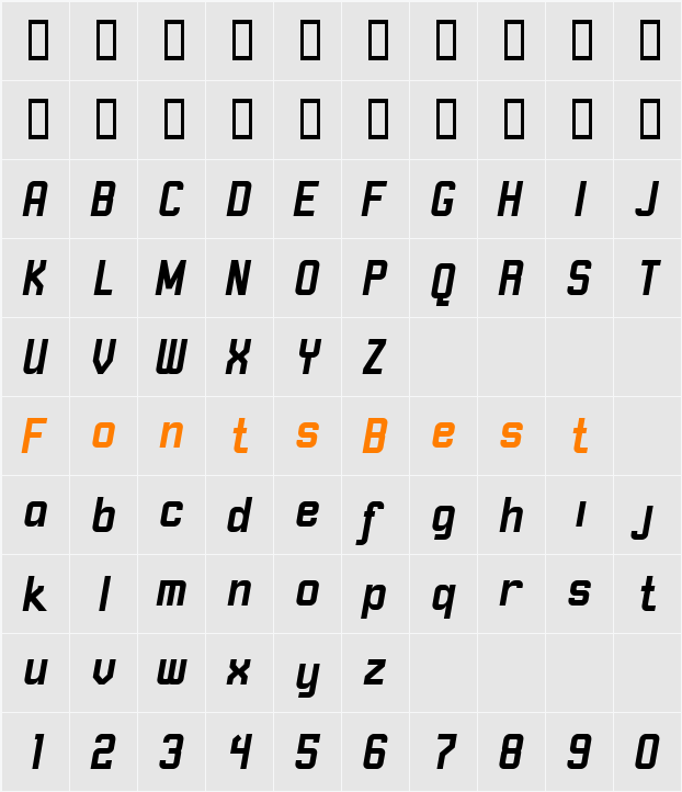 Robust ICG Character Map