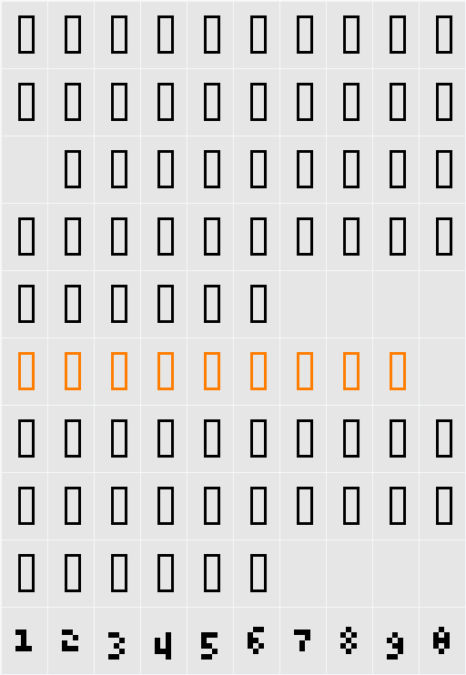6px Character Map