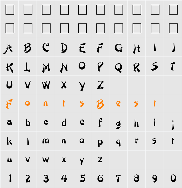 Painter Character Map