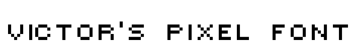 Victor's Pixel Font