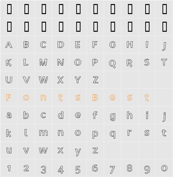 Elected Office Outline Character Map