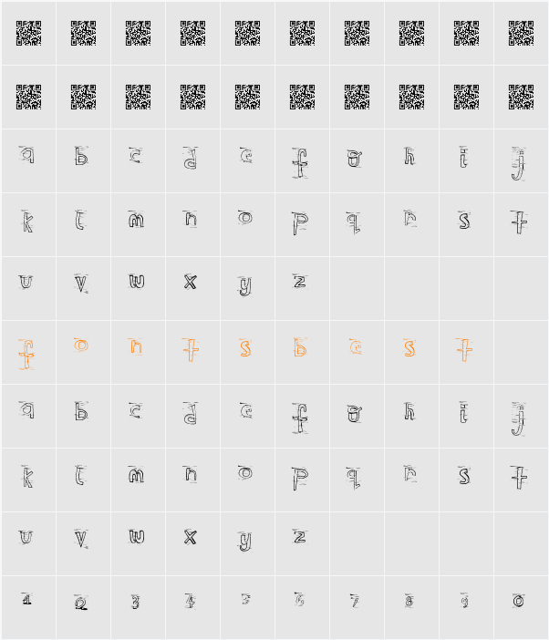 WesternClown Character Map