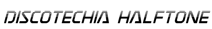 Discotechia Halftone Font Image