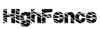HighFence Font Image