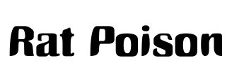Rat Poison Font Image