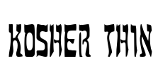 Kosher Thin Font Image