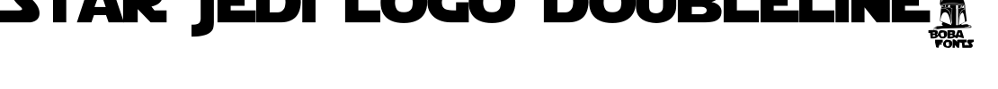 Star Jedi Logo DoubleLine2 Font Image