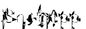 Snetripp Font Image