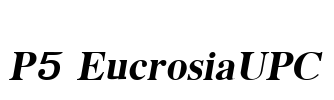 P5 EucrosiaUPC Font Image