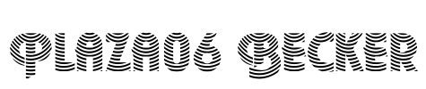 Plaza06 Becker Font Image