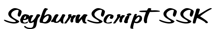SeyburnScriptSSK Font Image